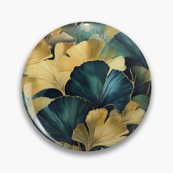 Item preview, Green gold gingko biloba leaves nature #pattern #nature designed and sold by JBJart.