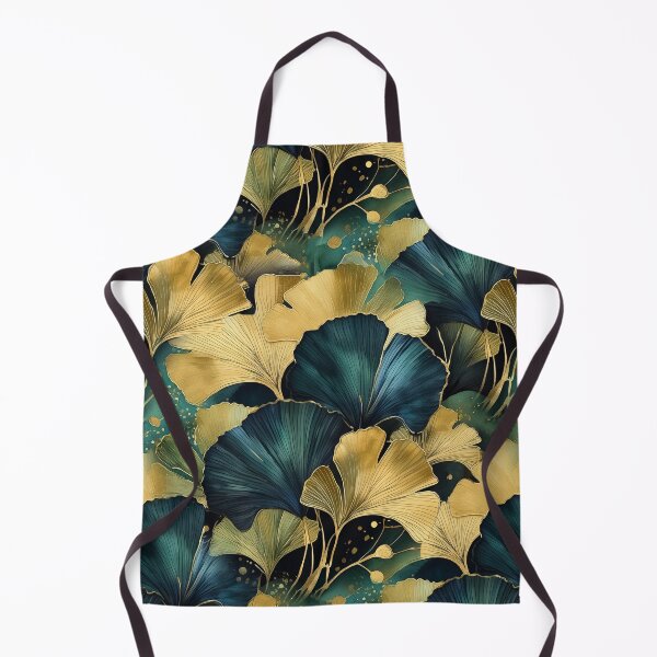 Item preview, Green gold gingko biloba leaves nature #pattern #nature designed and sold by JBJart.