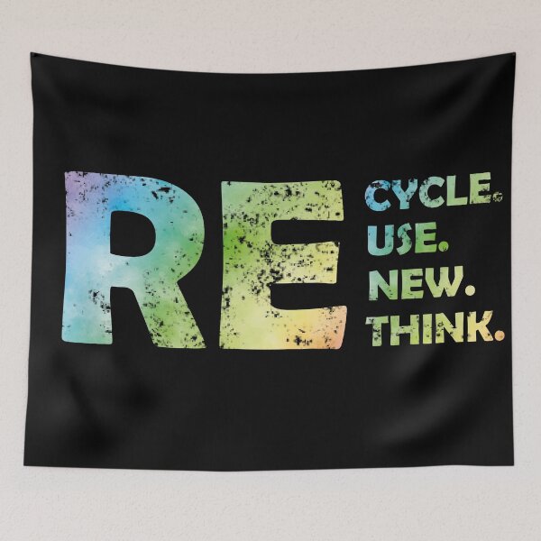 Item preview, Recycle Reuse Renew Rethink Crisis Environmental Activism designed and sold by Clverdesign.