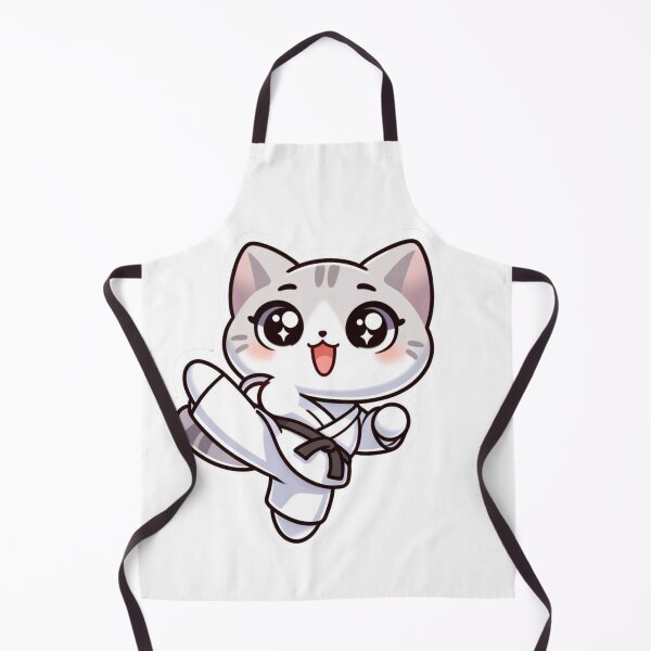 Item preview, Cute kawaii style Cat doing karate designed and sold by BrinaandPops.