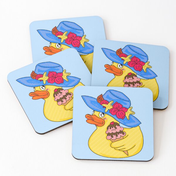 Item preview, Summer Duck Eating Ice cream  designed and sold by missmann.