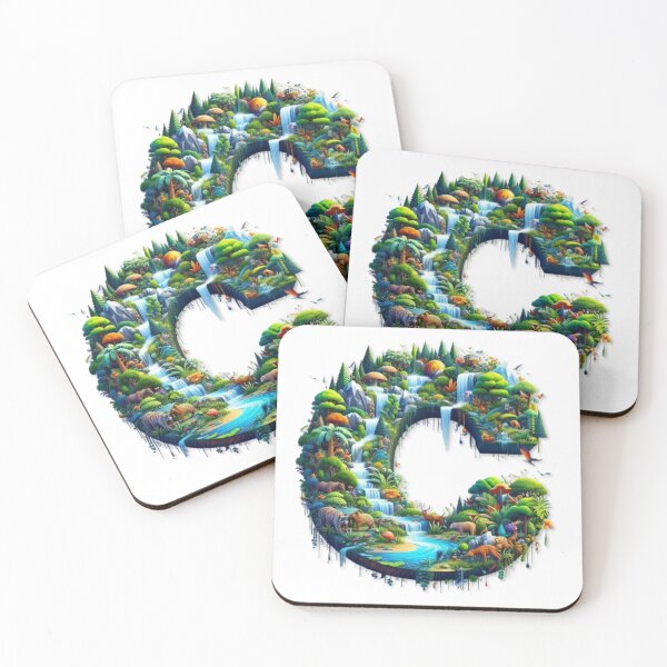 Item preview, Nature and forests are shaped into the word C designed and sold by kankan22.