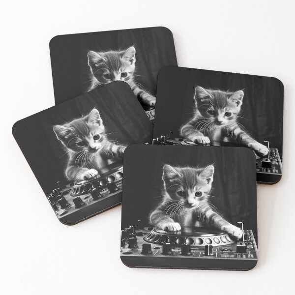 Item preview, DJ Kitten Music Retro designed and sold by redstar19.