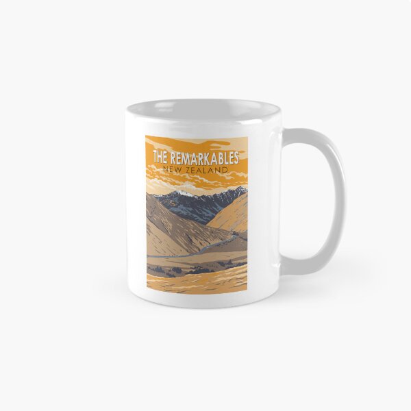 Item preview, The Remarkables New Zealand Travel Art Vintage designed and sold by KrisSidDesigns.