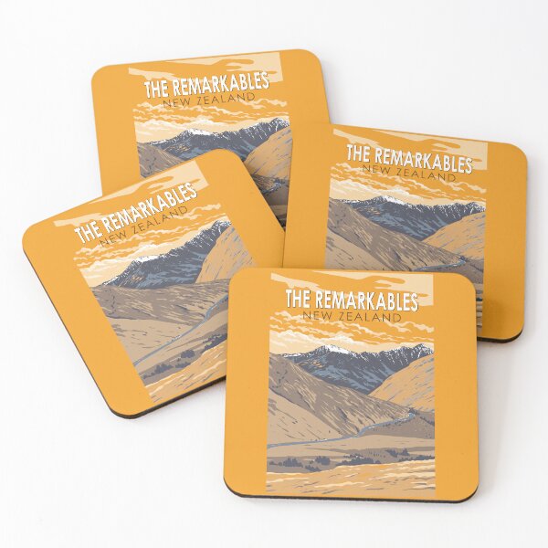 Item preview, The Remarkables New Zealand Travel Art Vintage designed and sold by KrisSidDesigns.