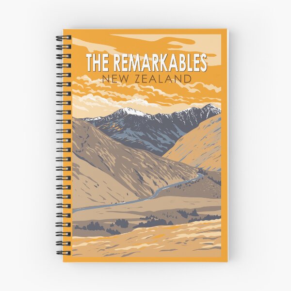 Item preview, The Remarkables New Zealand Travel Art Vintage designed and sold by KrisSidDesigns.