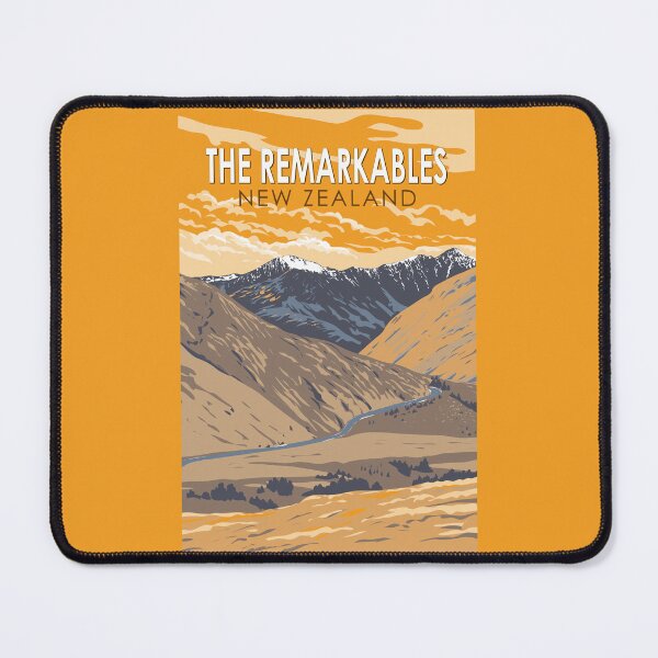Item preview, The Remarkables New Zealand Travel Art Vintage designed and sold by KrisSidDesigns.