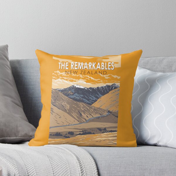 Item preview, The Remarkables New Zealand Travel Art Vintage designed and sold by KrisSidDesigns.