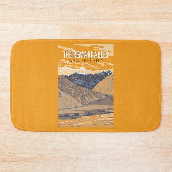Item preview, The Remarkables New Zealand Travel Art Vintage designed and sold by KrisSidDesigns.