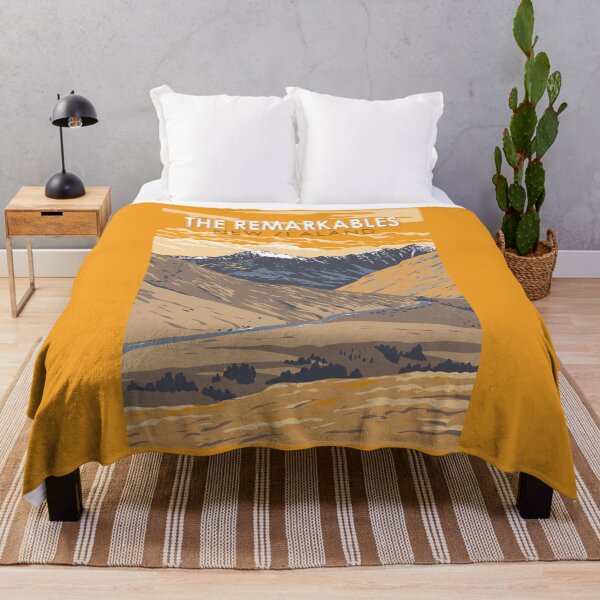 Item preview, The Remarkables New Zealand Travel Art Vintage designed and sold by KrisSidDesigns.