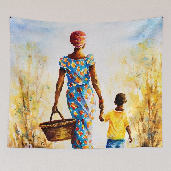 Item preview, AFRICAN SUN - a walk with Mum designed and sold by carriemckenzie.