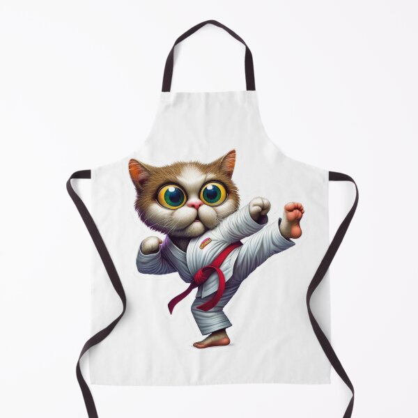 Item preview, Cute kawaii style Cat doing karate designed and sold by BrinaandPops.