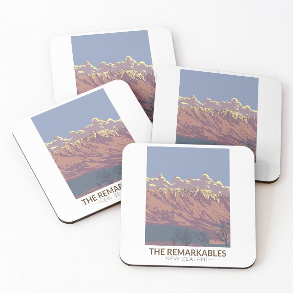 Item preview, The Remarkables New Zealand Kawarau Travel Art Vintage designed and sold by KrisSidDesigns.