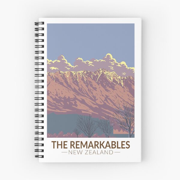 Item preview, The Remarkables New Zealand Kawarau Travel Art Vintage designed and sold by KrisSidDesigns.