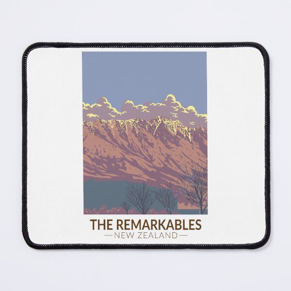 Item preview, The Remarkables New Zealand Kawarau Travel Art Vintage designed and sold by KrisSidDesigns.
