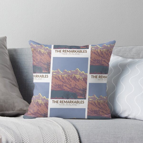 Item preview, The Remarkables New Zealand Kawarau Travel Art Vintage designed and sold by KrisSidDesigns.