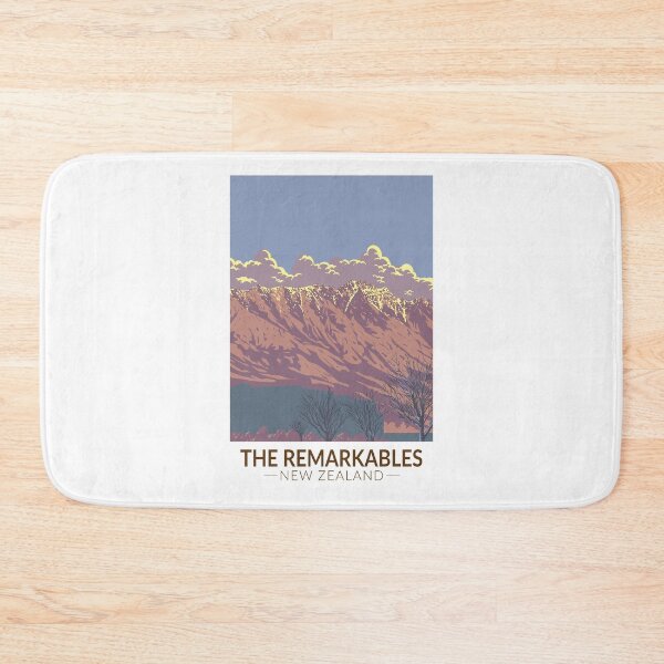 Item preview, The Remarkables New Zealand Kawarau Travel Art Vintage designed and sold by KrisSidDesigns.
