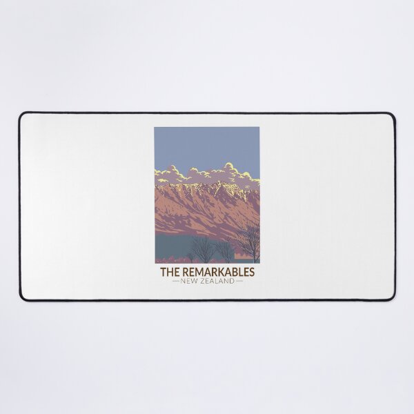 Item preview, The Remarkables New Zealand Kawarau Travel Art Vintage designed and sold by KrisSidDesigns.