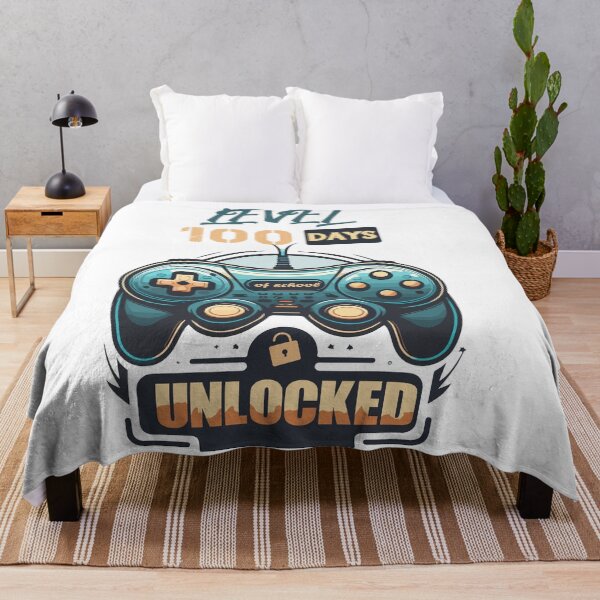 Item preview, Boys T-Shirt 100 Days of School Unlocked for Gamers designed and sold by Clverdesign.