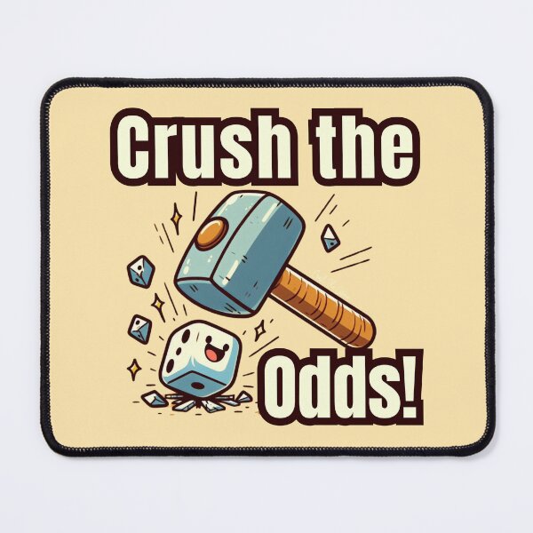 Item preview, Crush the Odds - Bold and Funny Hammer Smashing Dice Sticker designed and sold by CrushTheCasino.