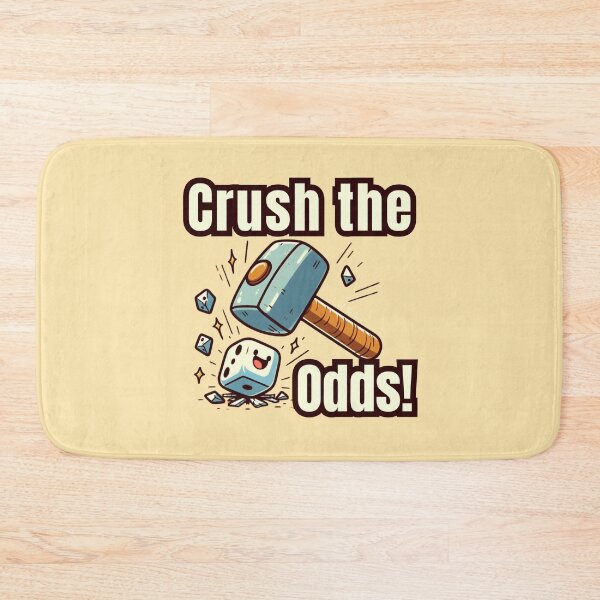 Item preview, Crush the Odds - Bold and Funny Hammer Smashing Dice Sticker designed and sold by CrushTheCasino.
