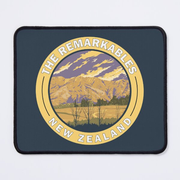 Item preview, The Remarkables New Zealand Otago Travel Art Badge designed and sold by KrisSidDesigns.