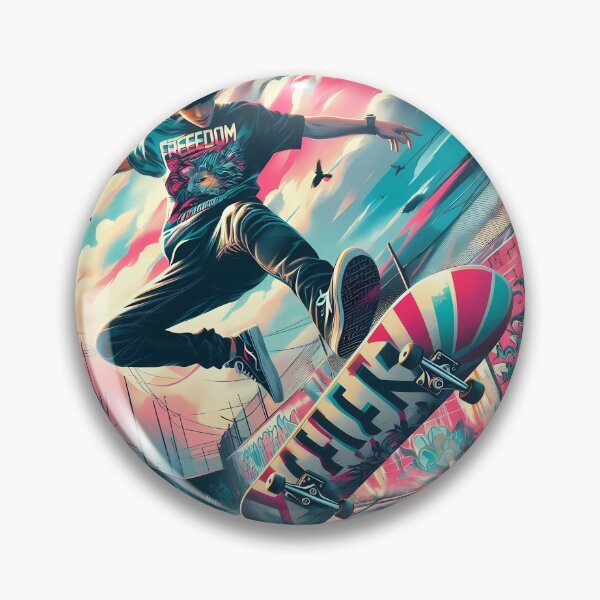 Item preview, Skateboarder Skating In Skatepark designed and sold by KTGim.