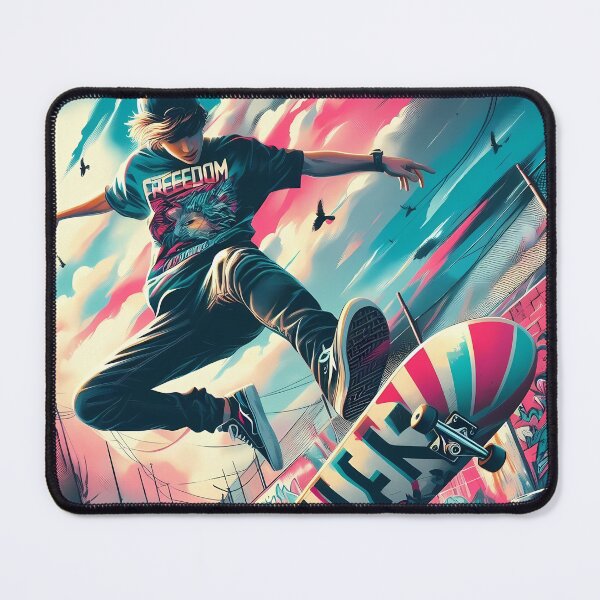Item preview, Skateboarder Skating In Skatepark designed and sold by KTGim.