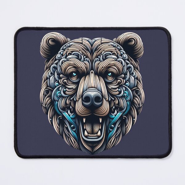 Item preview, Abstract Design Grizzly Bear Artistic Expressions canvas art designed and sold by ZulryLifestyles.