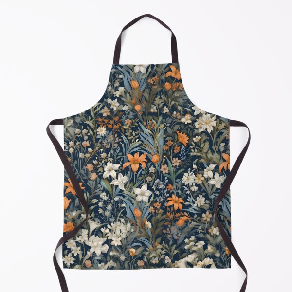 Aperçu de l'œuvre Countryside Bloom Marine Heirloom Floral créée et vendue par meggydesigns.
