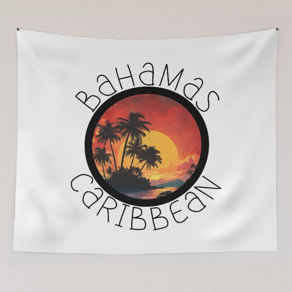 Item preview, Bahamas - Caribbean (with Black Lettering) designed and sold by VelvetRoom.