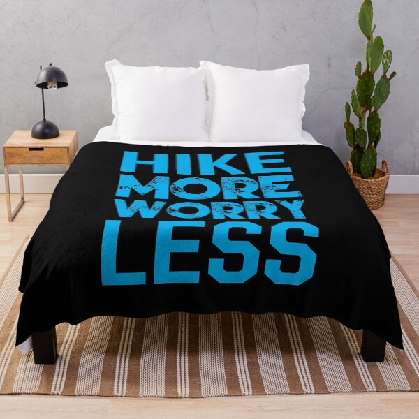 Item preview, Hiking Lover: Hike More Worry Less Typography Design designed and sold by Techflare.