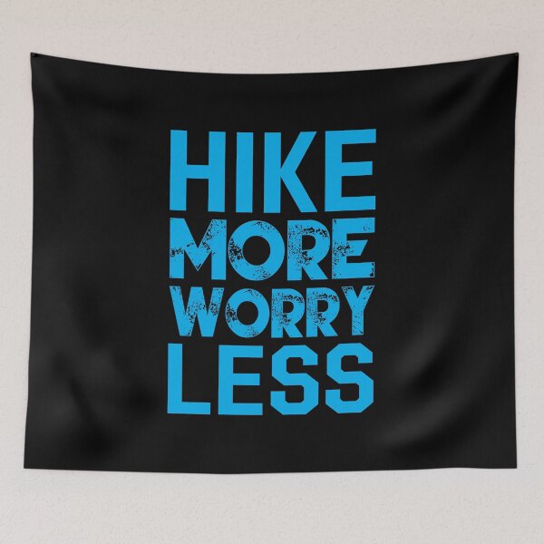 Item preview, Hiking Lover: Hike More Worry Less Typography Design designed and sold by Techflare.
