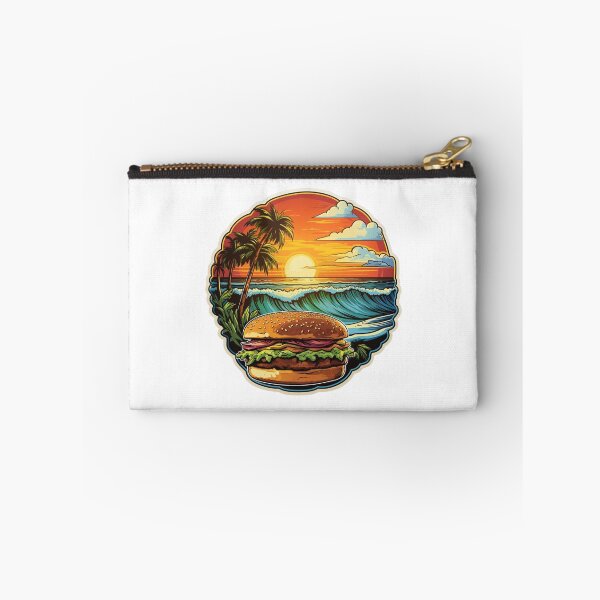 Item preview, Cheeseburger Paradise tropical fun sticker designed and sold by BrinaandPops.