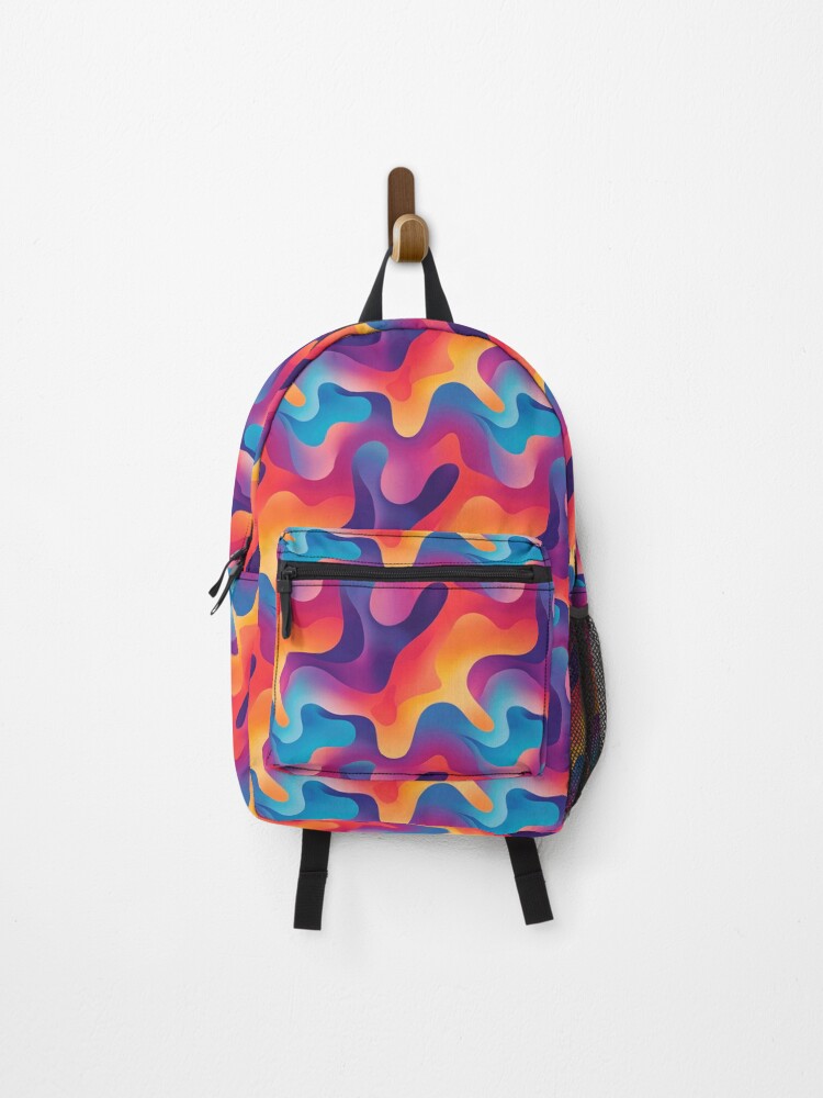 Thumbnail 1 of 3, Backpack, Abstract gradient designed and sold by MidArtForge.