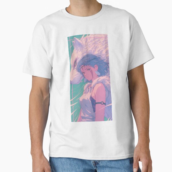 Artikel-Vorschau von Prinzessin Mononoke Synthwave, designt und verkauft von RyoshiDesign.