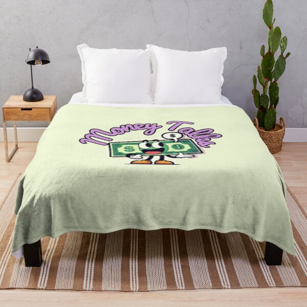 Item preview, Money Talks - Cute and Quirky Dollar Bill Cartoon Sticker designed and sold by CrushTheCasino.