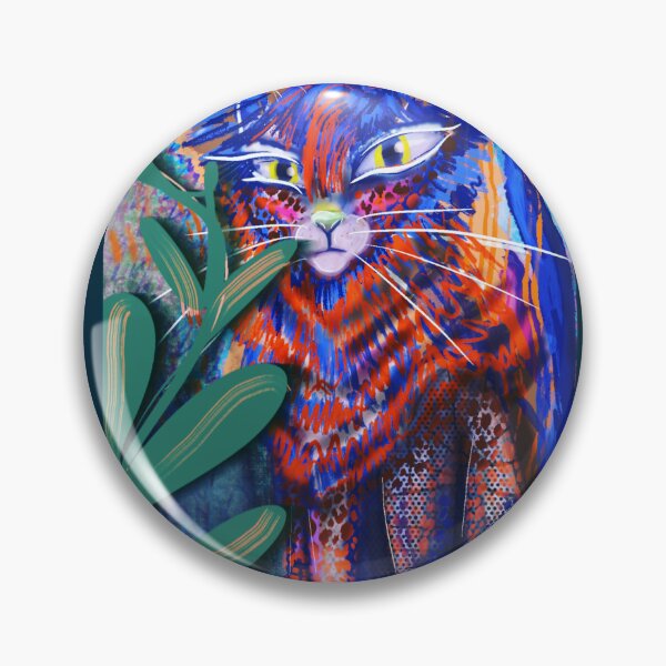Item preview, Cat with plant designed and sold by lindzartsenses.