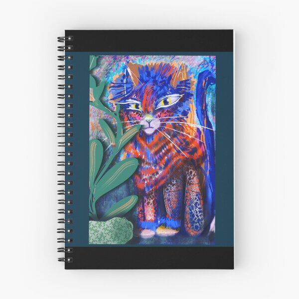 Item preview, Cat with plant designed and sold by lindzartsenses.