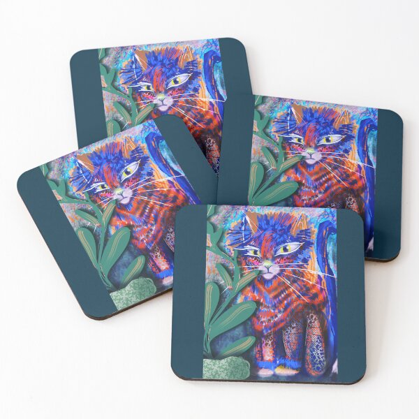 Item preview, Cat with plant designed and sold by lindzartsenses.