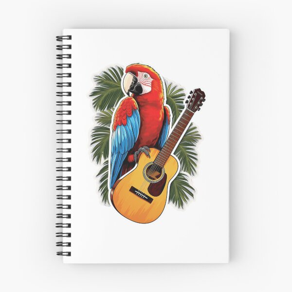 Item preview, Jimmy Buffett tribute sticker, Parrot on guitar designed and sold by BrinaandPops.