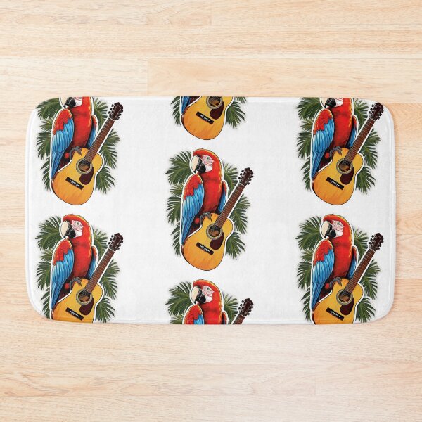 Item preview, Jimmy Buffett tribute sticker, Parrot on guitar designed and sold by BrinaandPops.