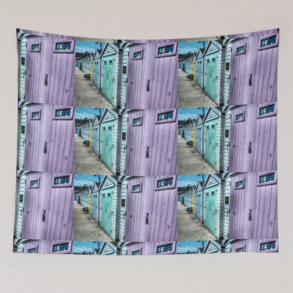 Item preview, Row Of Beach Huts on Lyme Regis Beach, Dorset, UK designed and sold by Paul Thompson Photography.
