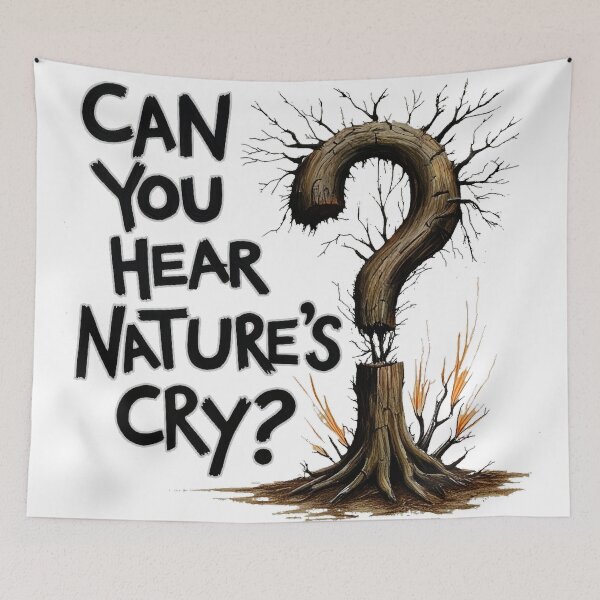 Item preview, Can you hear nature's cry ? - save our planet designed and sold by pixelated_echoes.