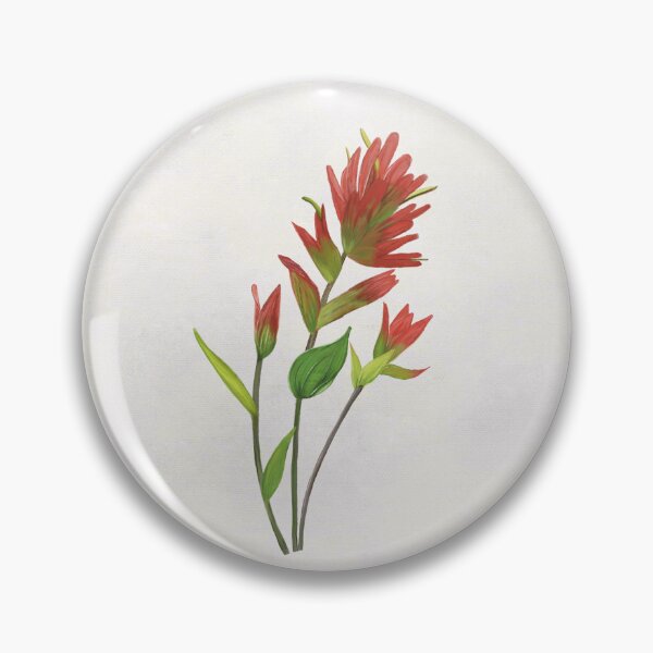 Item preview, Indian Paintbrush Castilleja Botanical Wildflower designed and sold by Angie-Atelier.