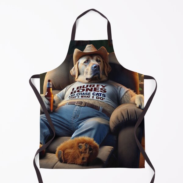 Item preview, Labrador Retriever Relaxing in a Recliner Drinking a Beer designed and sold by TheDogOnIt.