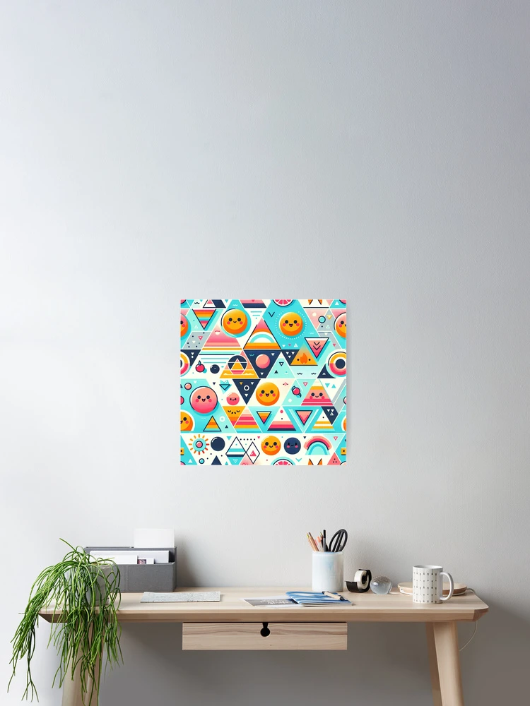 Thumbnail 2 of 3, Poster, Geometric Pattern designed and sold by InsanseCreation.