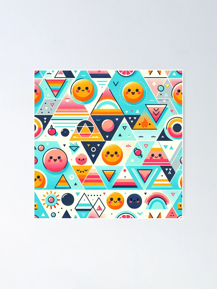 Thumbnail 1 of 3, Poster, Geometric Pattern designed and sold by InsanseCreation.