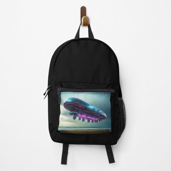 Item preview, futuristic neon lit zeppelin designed and sold by quasartphil.