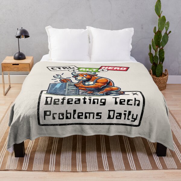 Item preview, Defeating Tech Problems Daily IT designed and sold by RockBeeDesigns.